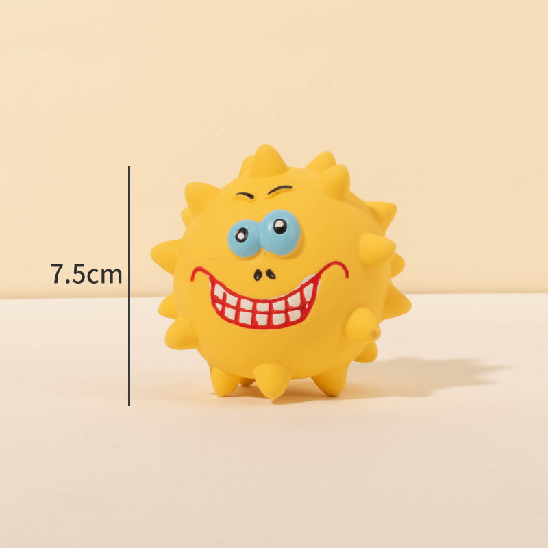 Squeaky Dog Toy Set – Natural Latex Rubber Balls for Small, Medium & Large Dogs | Aggressive Chewers & Playful Pets
