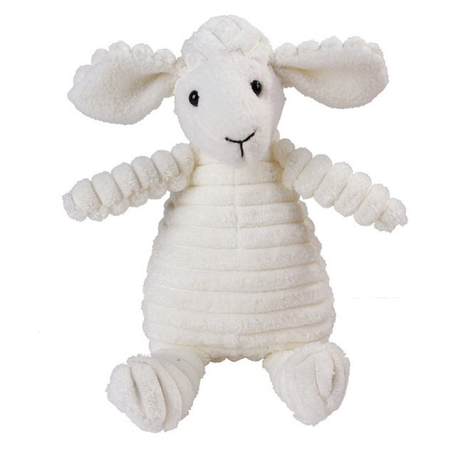 Vocal Animal Plush Dog Toy – Chew & Molar Teeth Cleaning Trainer for Small & Medium Dogs