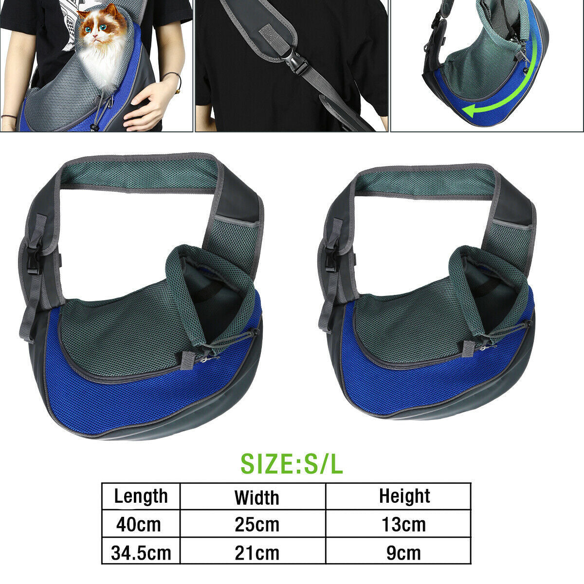 Portable Dog Carrier Bag – Travel Backpack for Small Dogs & Puppies