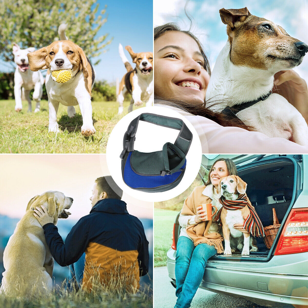 Portable Dog Carrier Bag – Travel Backpack for Small Dogs & Puppies