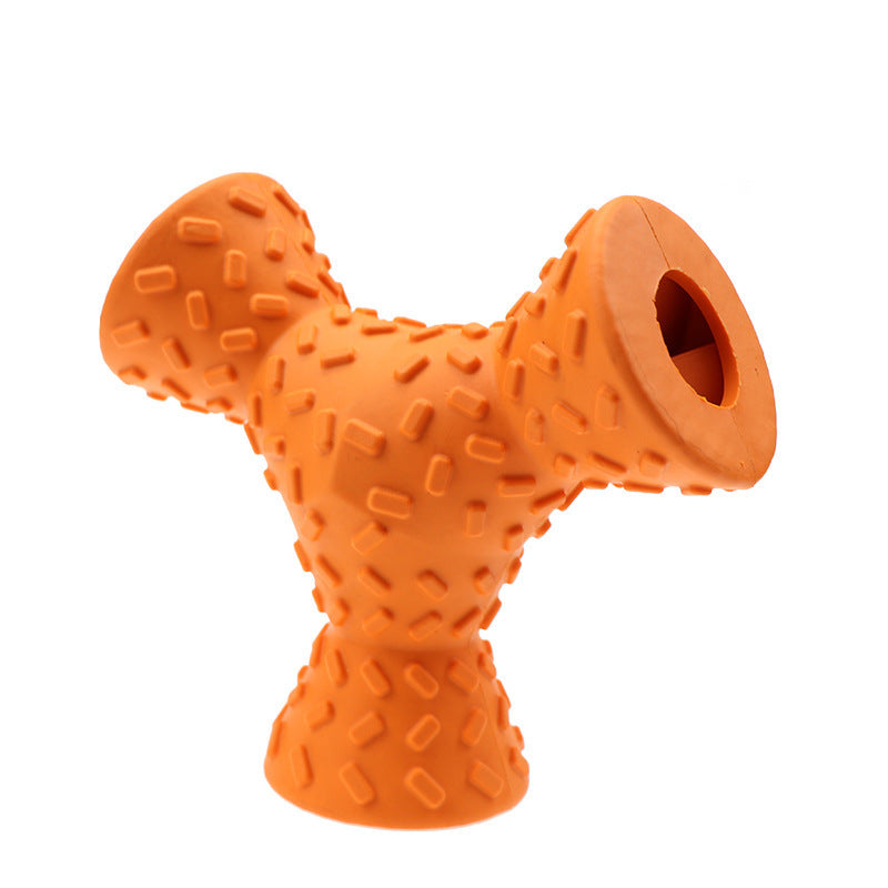 Trihedron Durable Pet Toy – Interactive Food-Dispensing Chew Toy for Dogs & Cats