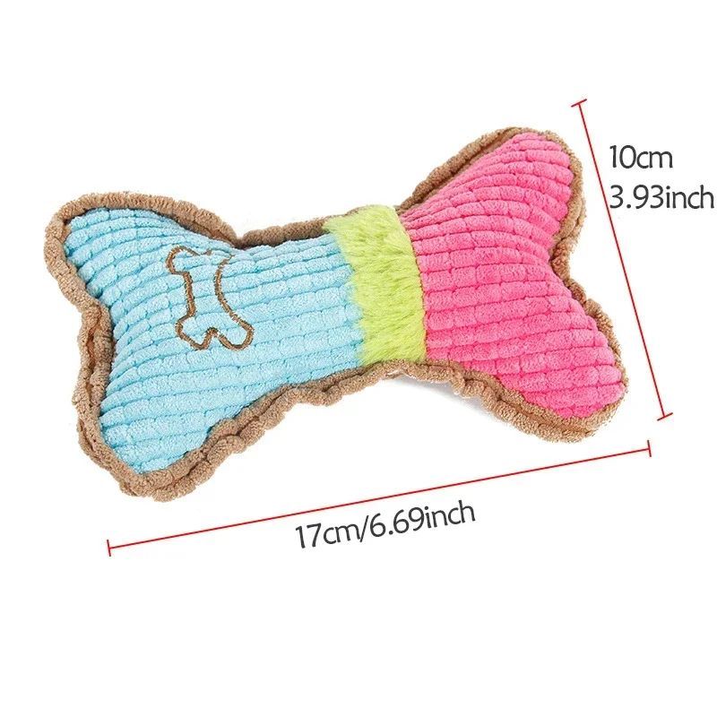 Plush Squeaky Dog Toys for Small & Medium Breeds – Puppy Chew Toy for Teething, Interactive Play, and Aggressive Chewers – Perfect Birthday Gift