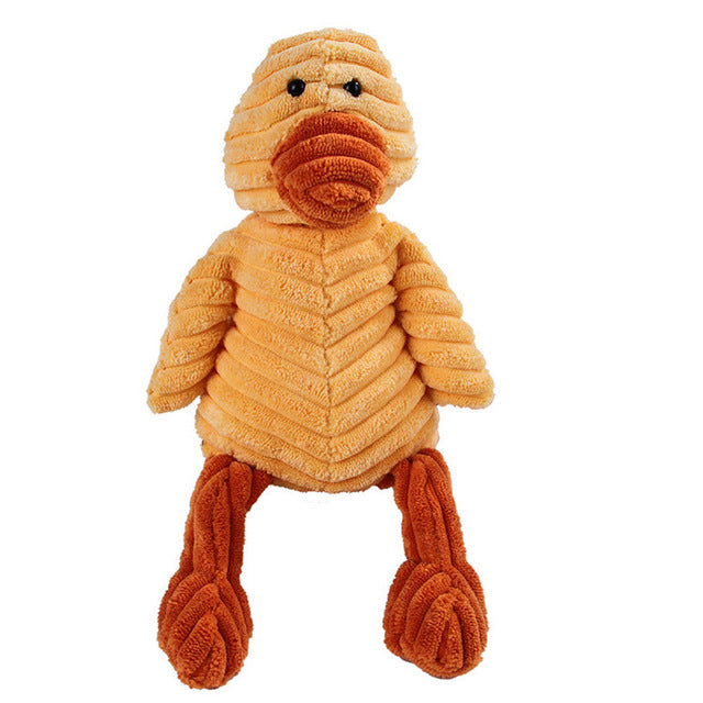 Vocal Animal Plush Dog Toy – Chew & Molar Teeth Cleaning Trainer for Small & Medium Dogs