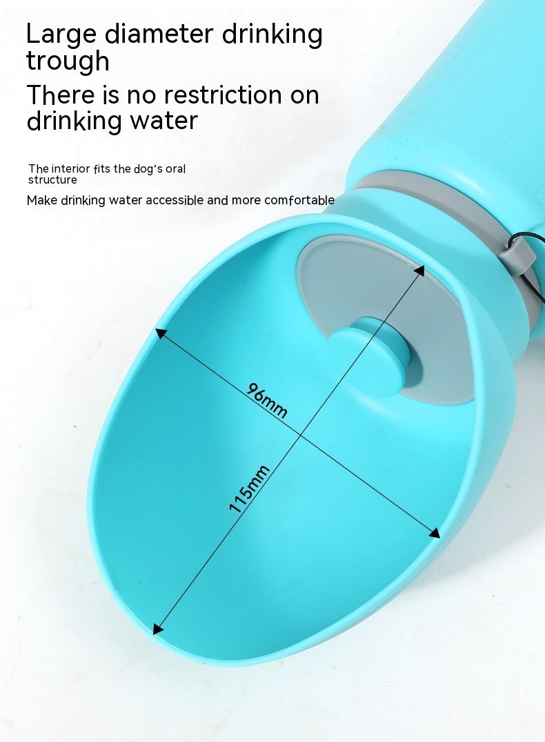 Folding Pet Travel Water Bottle 550ml – Portable Dog & Cat Drinking Dispenser