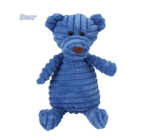 Vocal Animal Plush Dog Toy – Chew & Molar Teeth Cleaning Trainer for Small & Medium Dogs