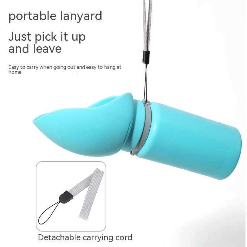 Folding Pet Travel Water Bottle 550ml – Portable Dog & Cat Drinking Dispenser