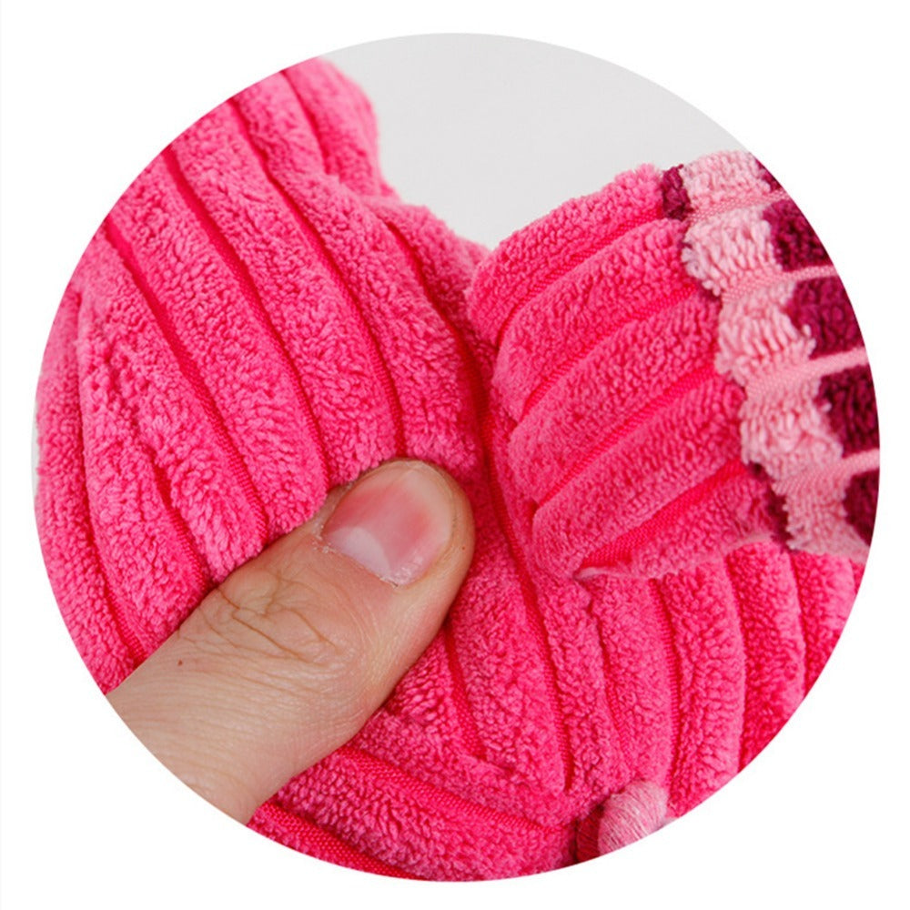 Vocal Animal Plush Dog Toy – Chew & Molar Teeth Cleaning Trainer for Small & Medium Dogs