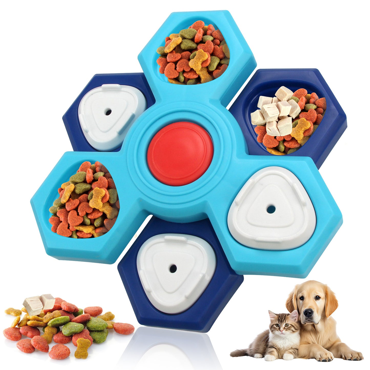 Interactive Dog Puzzle Toy – Slow-Feeding Treat Dispenser for Small & Large Dogs, Puppy Enrichment & IQ Training