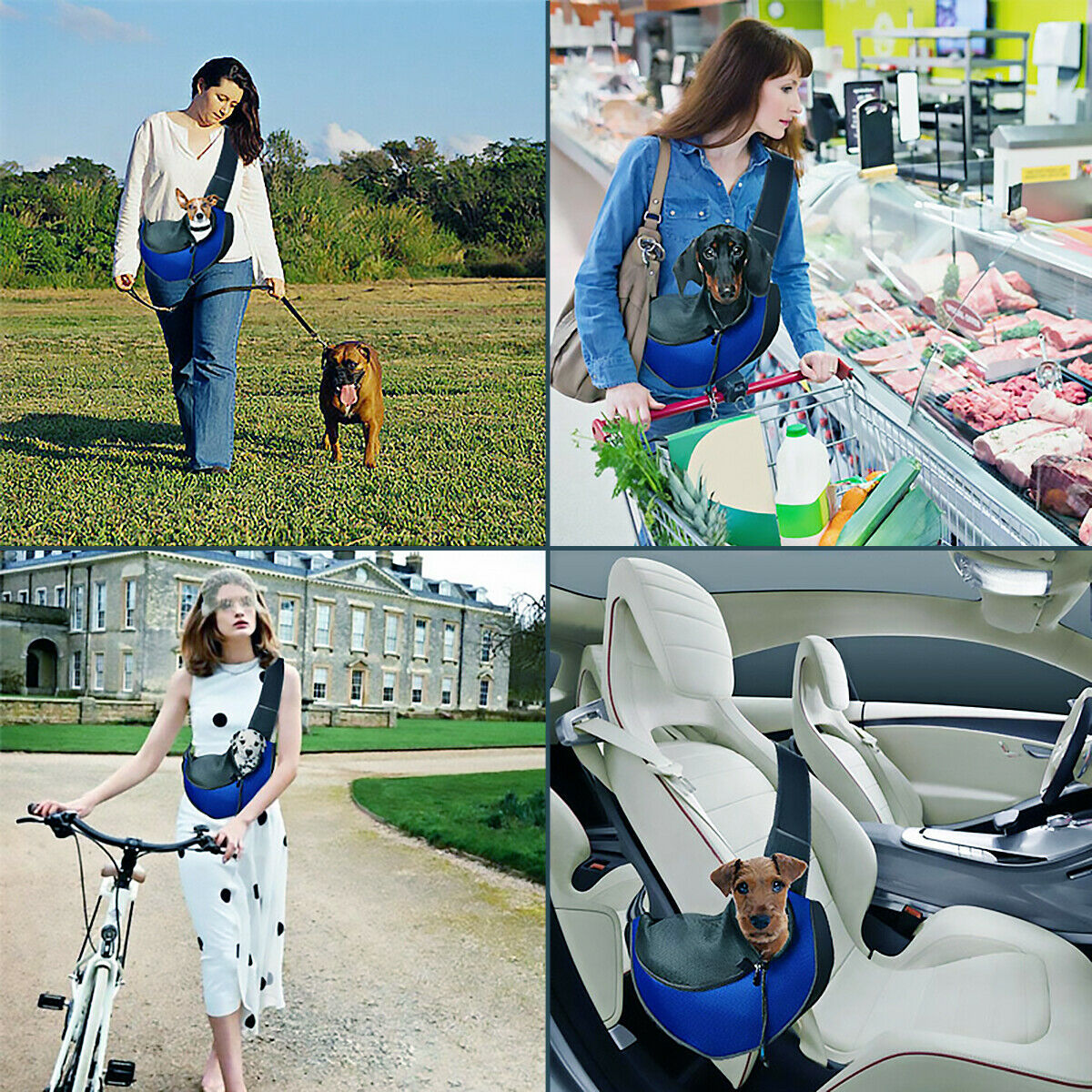 Portable Dog Carrier Bag – Travel Backpack for Small Dogs & Puppies