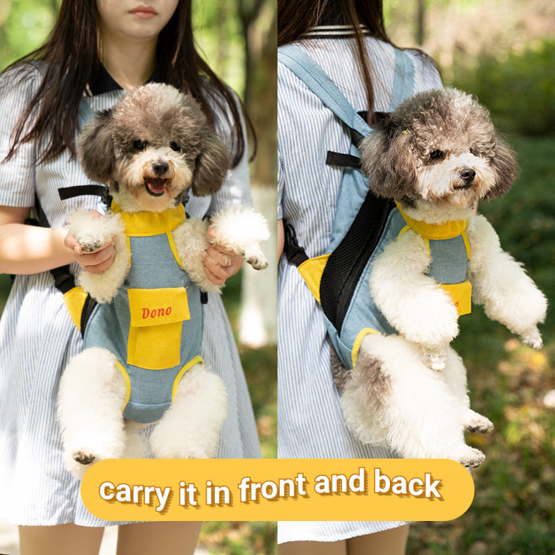 Breathable Pet Carrier Sling Backpack – Portable Front Pack for Small Dogs, Cats & Puppies