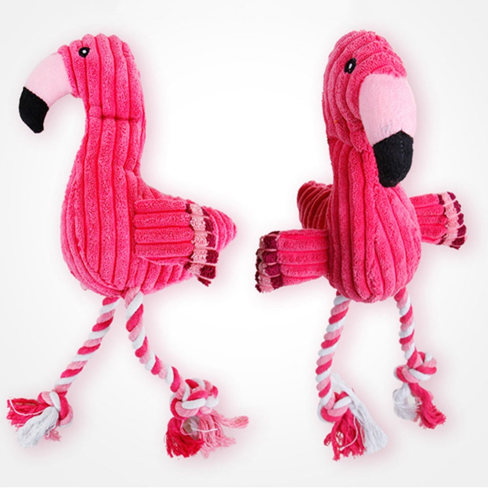 Vocal Animal Plush Dog Toy – Chew & Molar Teeth Cleaning Trainer for Small & Medium Dogs