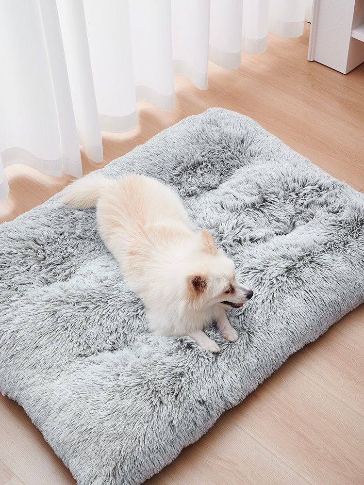 Washable Plush DogWashable Plush Dog Bed – Soft Sofa Mat & Portable Pet Kennel for Small and Medium Dogs, Cozy Sleep Protector