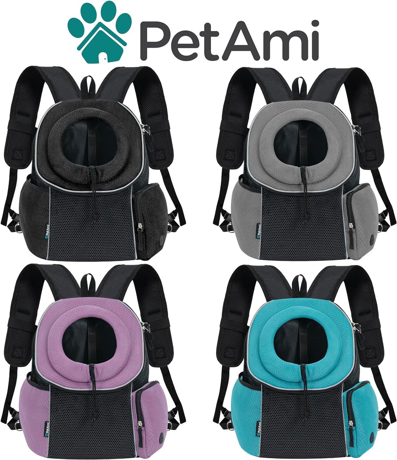 Breathable Dog Carrier Backpack – Portable Travel Bag for Small Dogs & Puppies