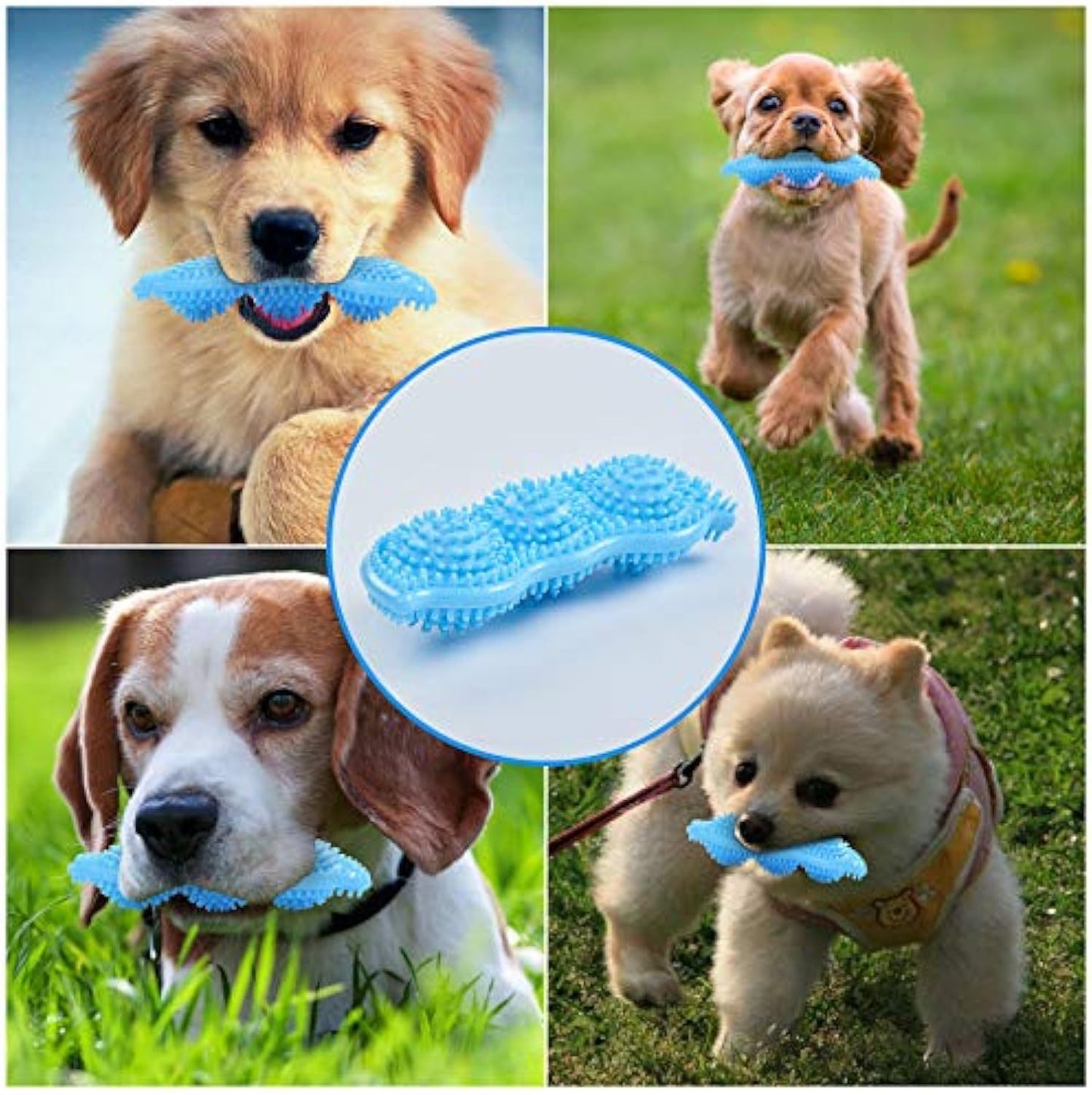 360° Puppy Teething Chew Toys – Soothes Pain & Cleans Teeth for Small & Medium Dogs