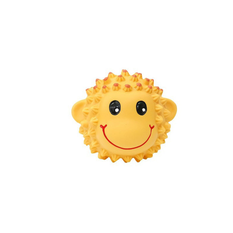Interactive Squeaky Dog Toy Balls – Spiky Latex Chew & Fetch Toy for Puppies, Small & Medium Dogs, Teeth Cleaning Fun