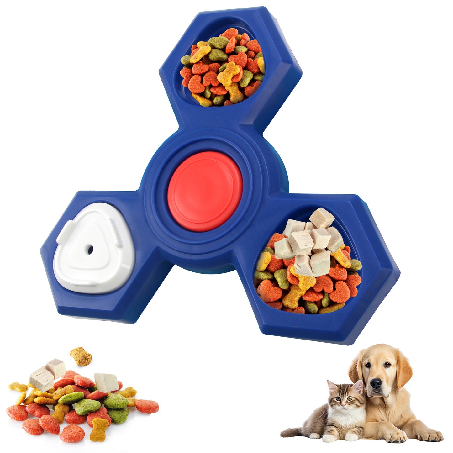 Interactive Dog Puzzle Toy – Slow-Feeding Treat Dispenser for Small & Large Dogs, Puppy Enrichment & IQ Training