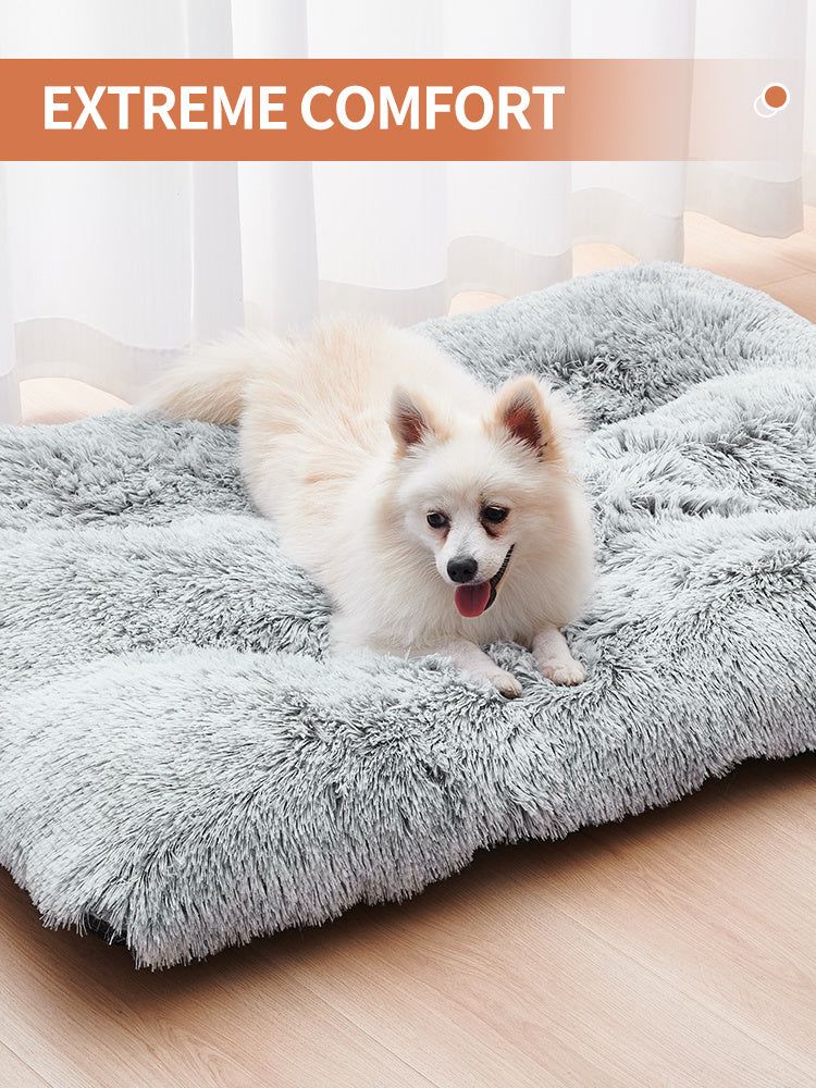 Washable Plush DogWashable Plush Dog Bed – Soft Sofa Mat & Portable Pet Kennel for Small and Medium Dogs, Cozy Sleep Protector