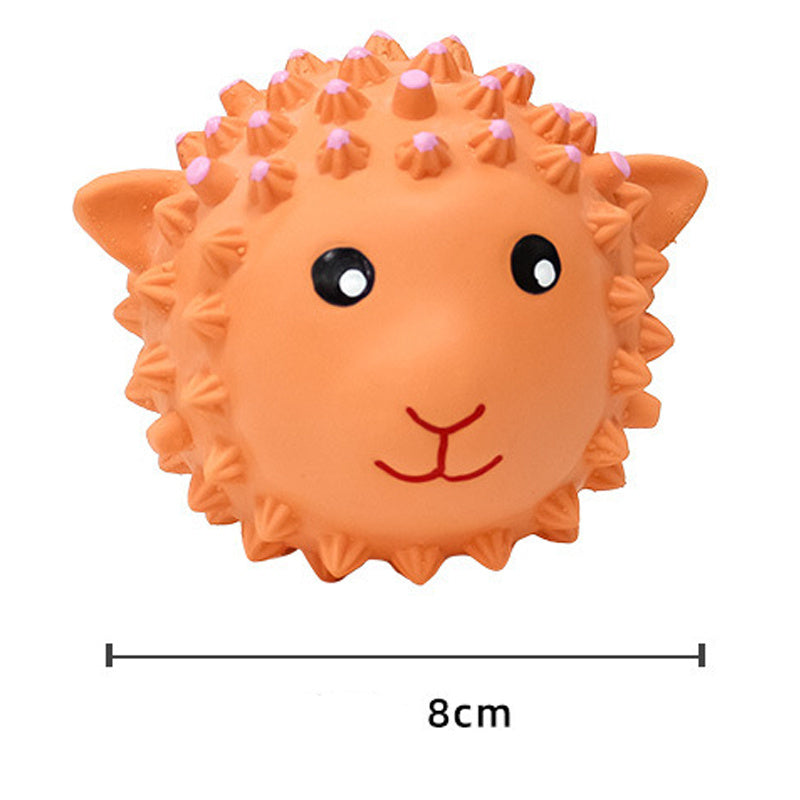 Interactive Squeaky Dog Toy Balls – Spiky Latex Chew & Fetch Toy for Puppies, Small & Medium Dogs, Teeth Cleaning Fun