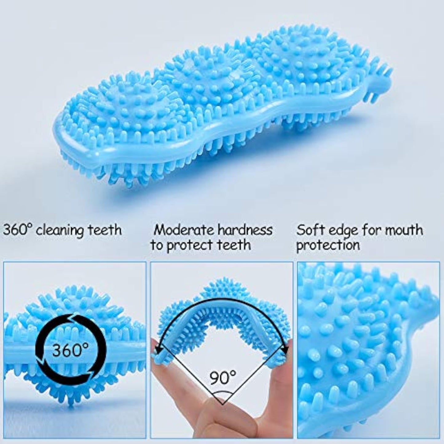 360° Puppy Teething Chew Toys – Soothes Pain & Cleans Teeth for Small & Medium Dogs