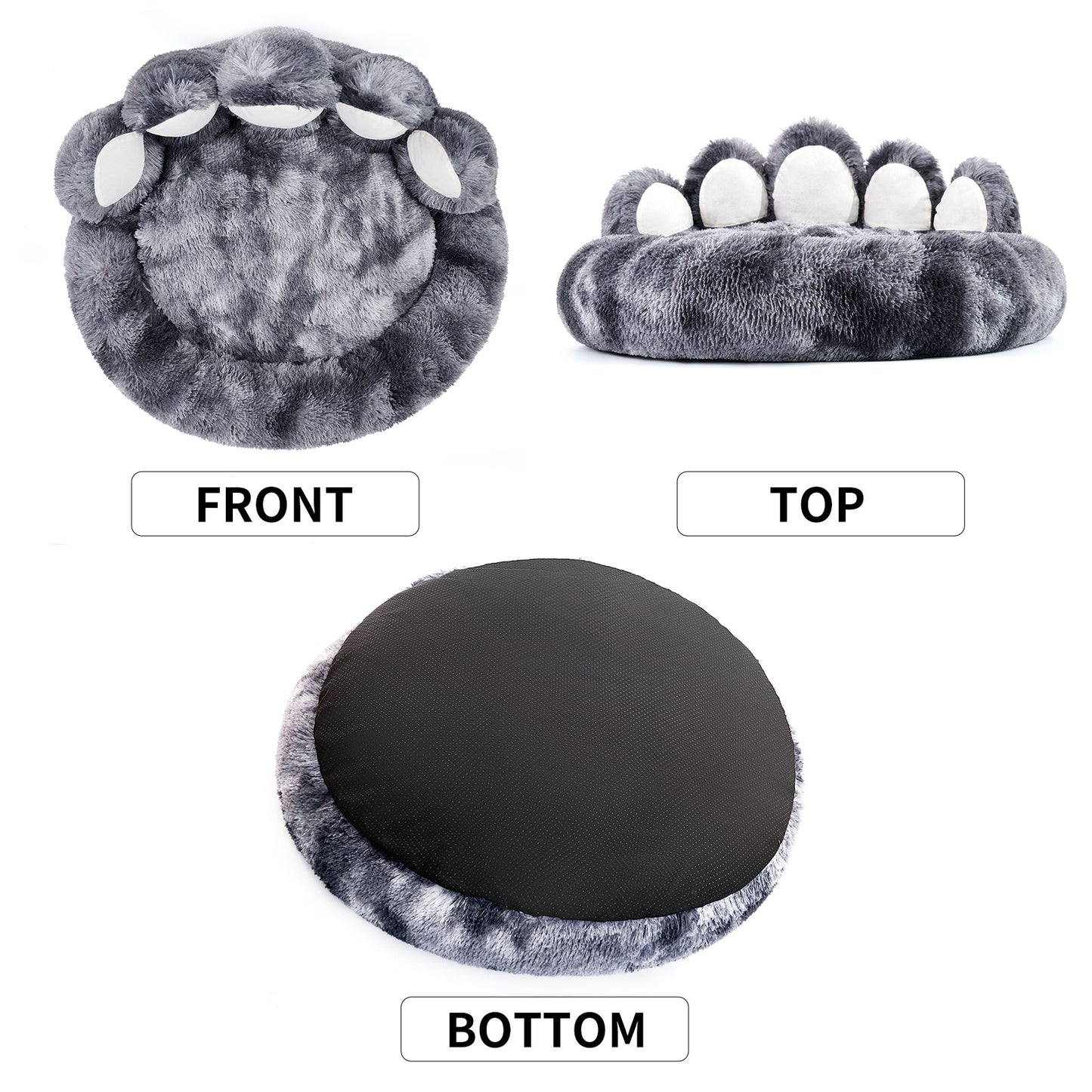 Bear Paw Dog & Cat Bed β Cozy Plush Pet Bed for Small Dogs and Indoor Cats, Soft Cute Pet Furniture