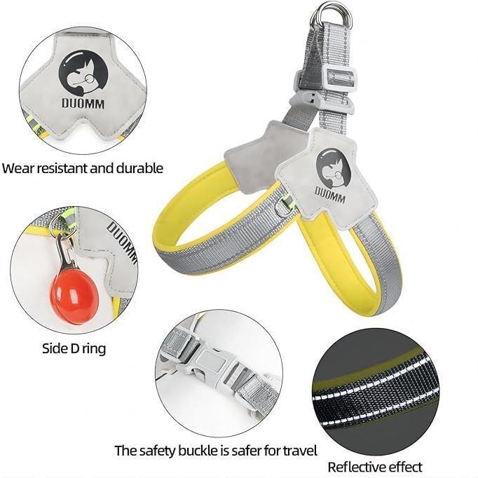Adjustable No-Pull Pet Harness & Leash Set – Reflective & Comfortable