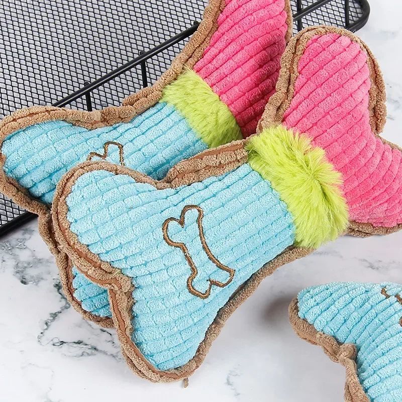 Plush Squeaky Dog Toys for Small & Medium Breeds – Puppy Chew Toy for Teething, Interactive Play, and Aggressive Chewers – Perfect Birthday Gift