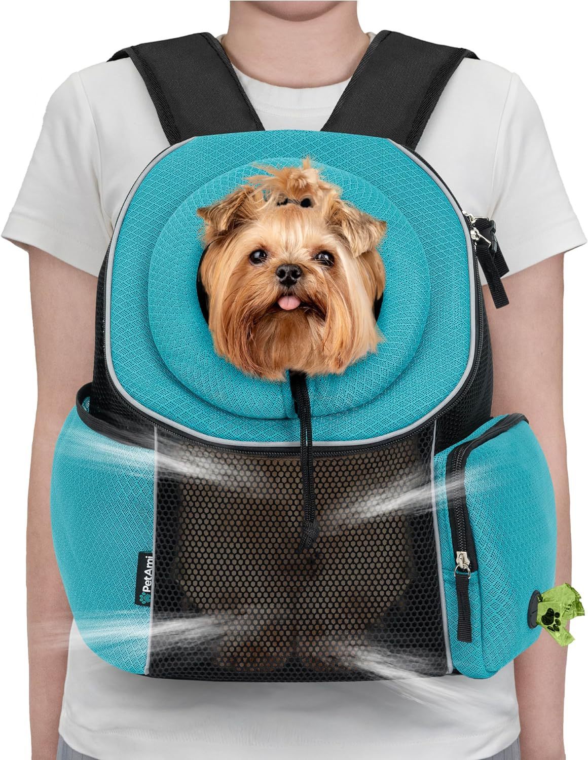 Breathable Dog Carrier Backpack – Portable Travel Bag for Small Dogs & Puppies
