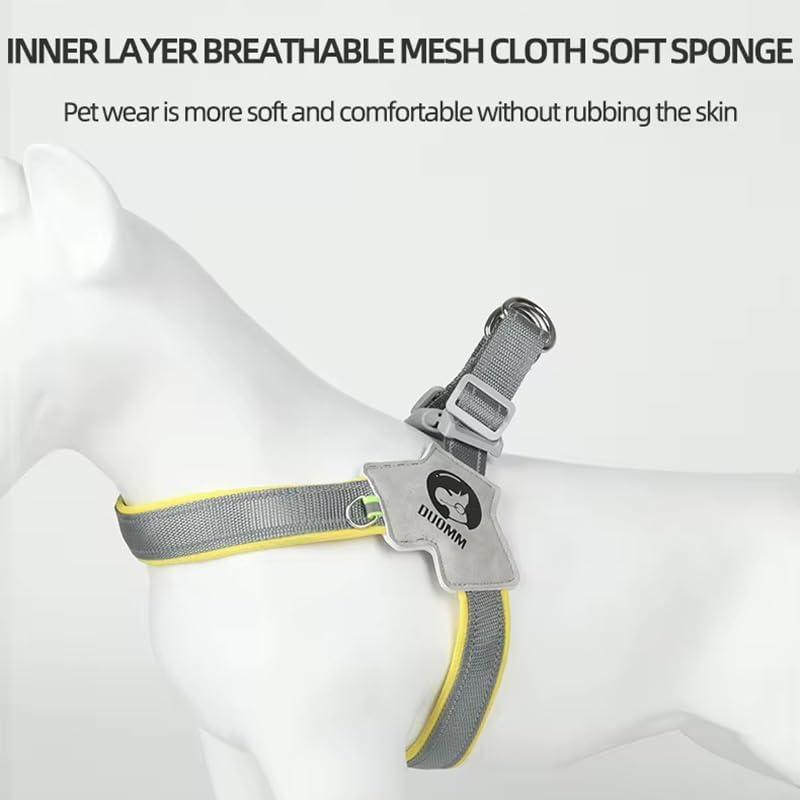 Adjustable No-Pull Pet Harness & Leash Set – Reflective & Comfortable
