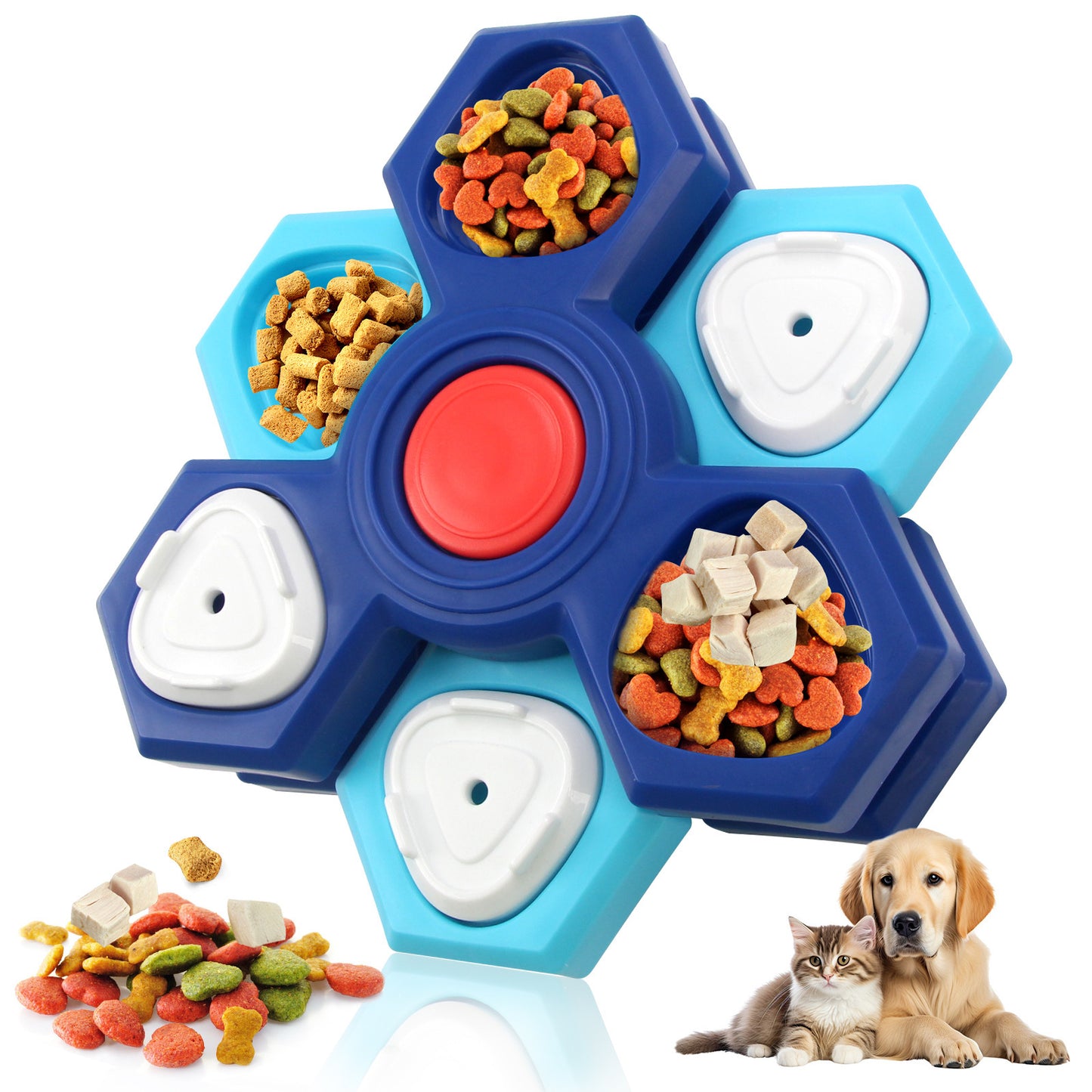 Interactive Dog Puzzle Toy – Slow-Feeding Treat Dispenser for Small & Large Dogs, Puppy Enrichment & IQ Training