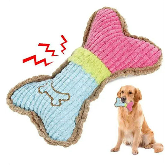 Plush Squeaky Dog Toys for Small & Medium Breeds – Puppy Chew Toy for Teething, Interactive Play, and Aggressive Chewers – Perfect Birthday Gift