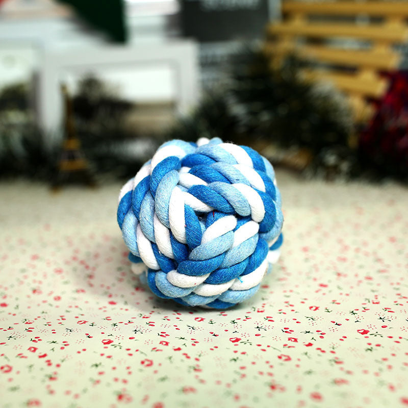 Cotton Rope Ball Dog Toy – Chew & Tug Toy for Small & Medium Breeds