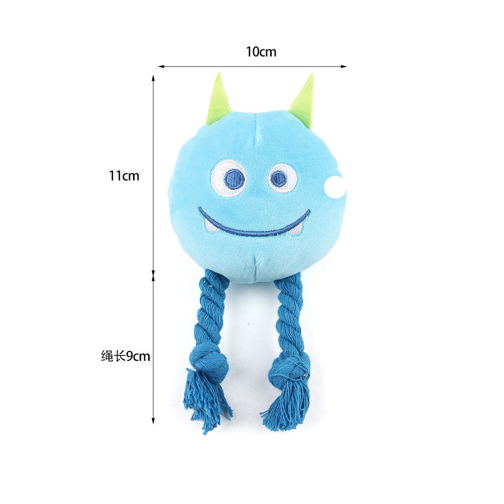 Squeaky Plush & Rope Dog Toys for Small & Medium Breeds – Interactive Puppy Chew Toys to Keep Dogs Busy