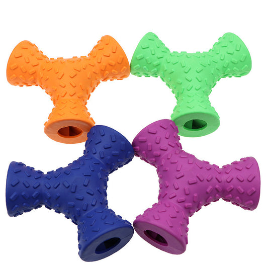 Trihedron Durable Pet Toy – Interactive Food-Dispensing Chew Toy for Dogs & Cats