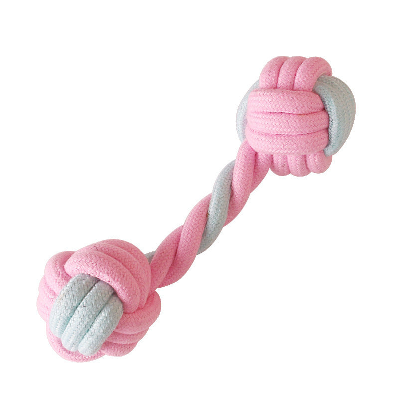 Cotton Rope Dog Chew Toy – Dental Teeth Cleaning Toy for Small Breeds (Chihuahua, Pomeranian, Maltese, Yorkie, Shih Tzu, Toy Poodle)