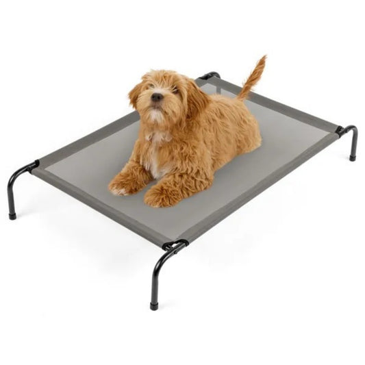 Elevated Dog Bed – 43"x26" Breathable Mesh & Steel Frame