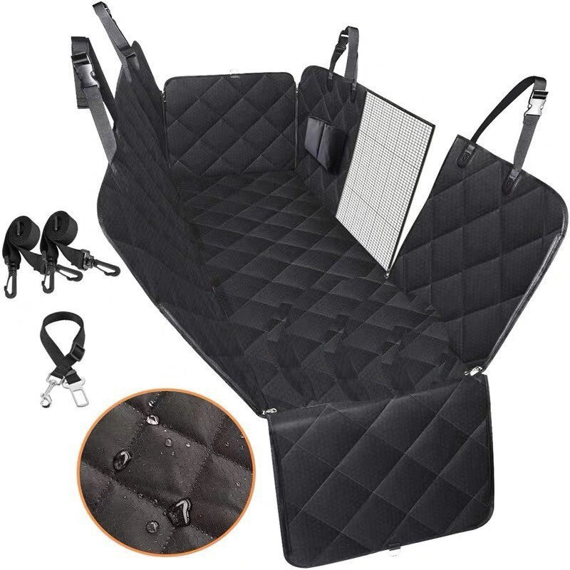 Medium & Large Dog Car Seat Cover & Mesh Hammock – Travel Safety & Car Protector